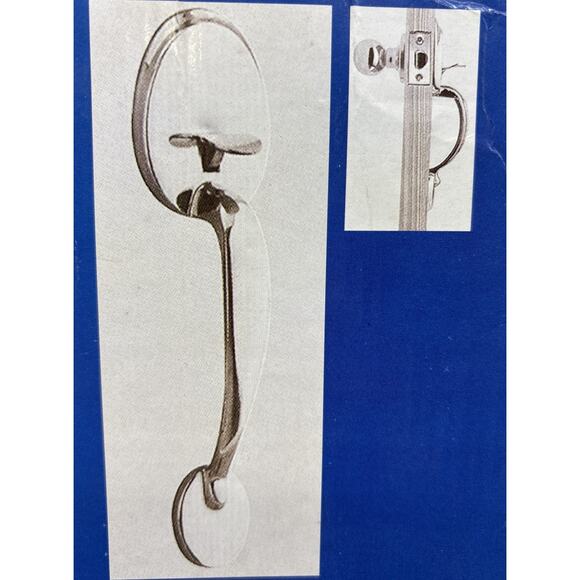 Satin Nickel Grip Handle And Ball Knob Door Handle, Onward Hardware Door {123} - Picture 1 of 12